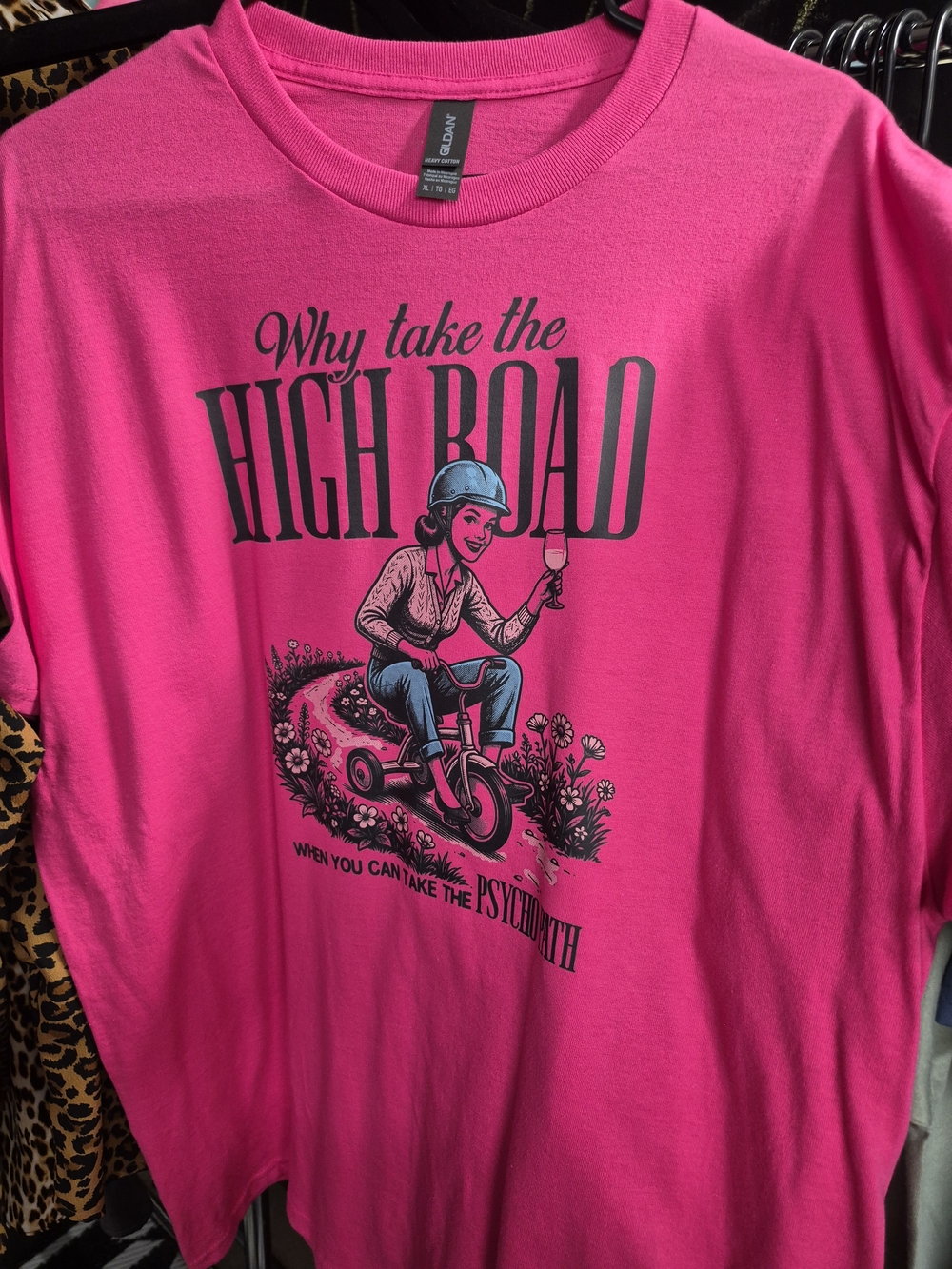 Gildan Hot Pink Short Sleeve Graphic Tee